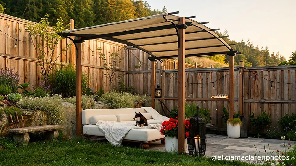 From Empty Deck to Outdoor Oasis: How One Family Styled Their 9x13 Pergola