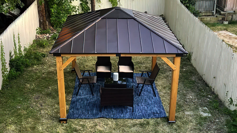 How Close Can a Gazebo Be to a Fence?