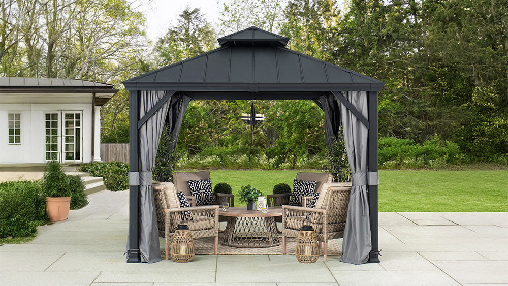 How to Make a Metal Gazebo Cooler in Direct Sunlight