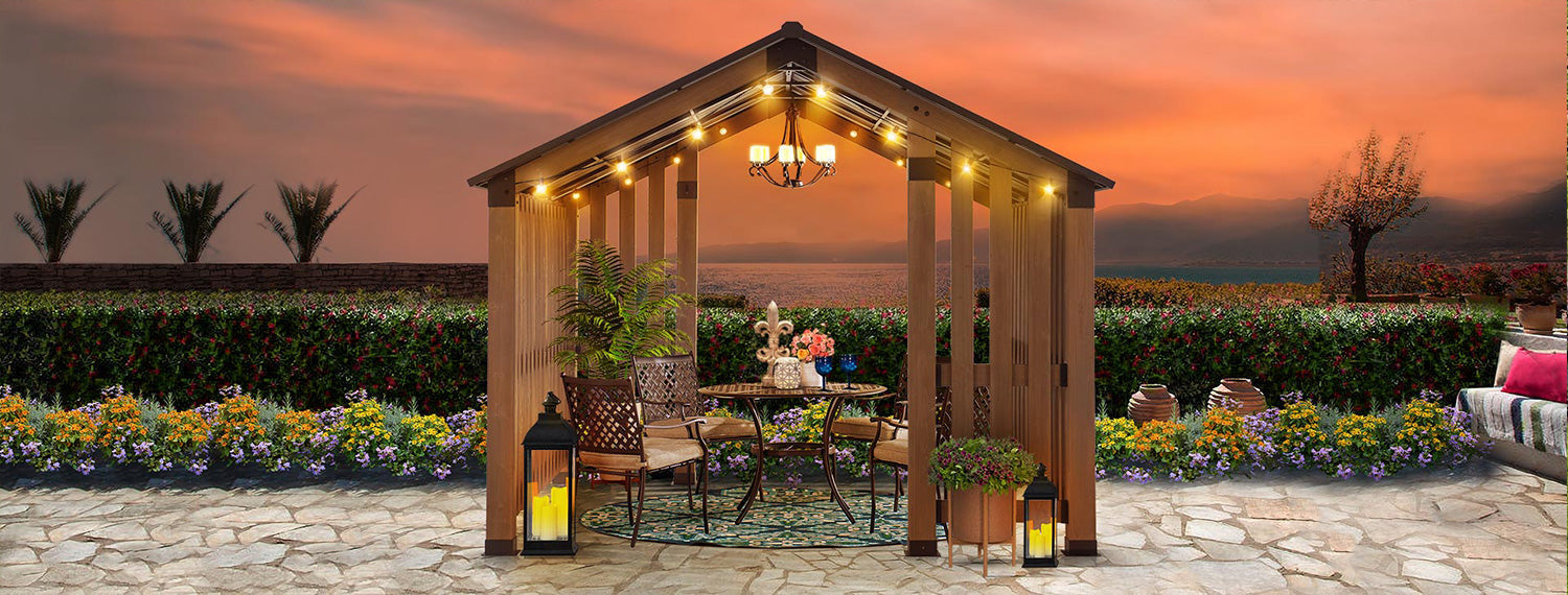 Hot Tub Gazebos, Cedar Wooden Gazebos, Hard Top Gazebos | Sunjoy Group