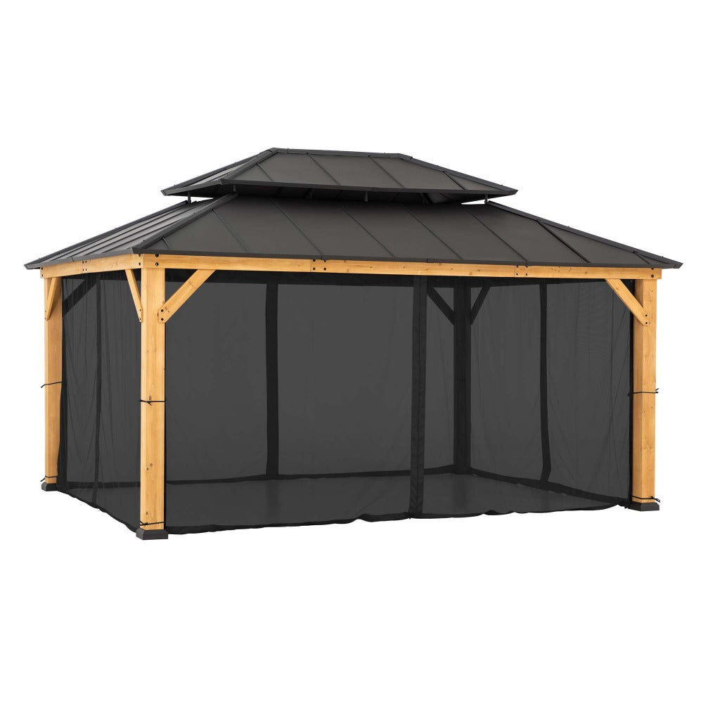 SUNJOY Replacement Mosquito Netting for 12¡Á16 ft. Wood-Framed Gazebos.