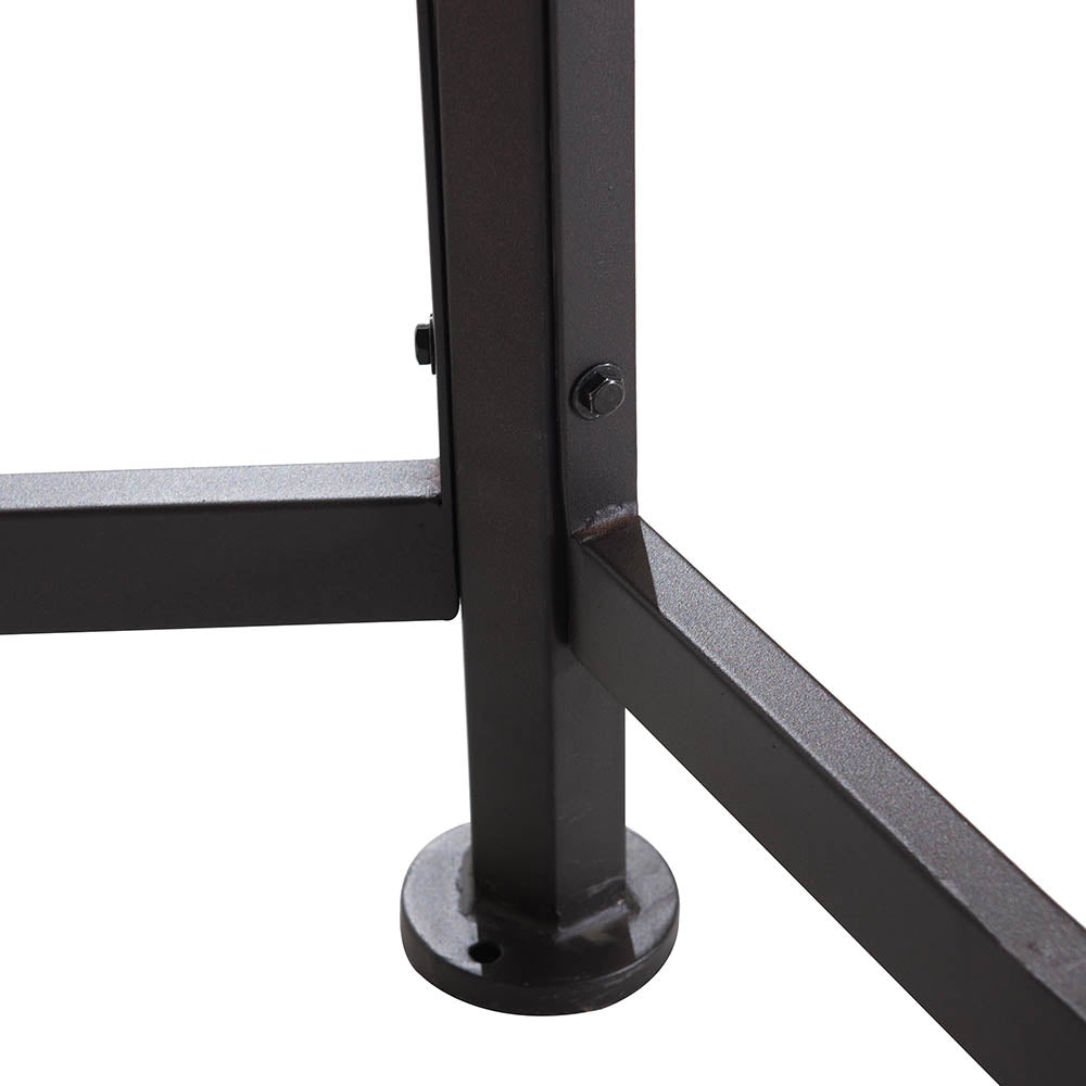 SUNJOY 11x13 Brown 2-Tier Steel Hexagon Soft Top Gazebo with Shelf and Ceiling Hook