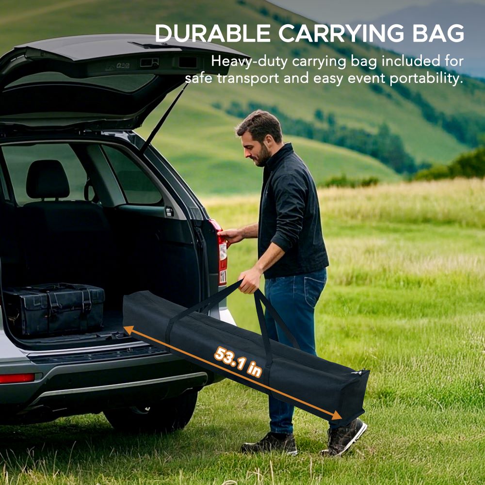 SUNJOY 5x8 Pop up Grill Gazebo with Magnetic LED Light and Carrying Bag