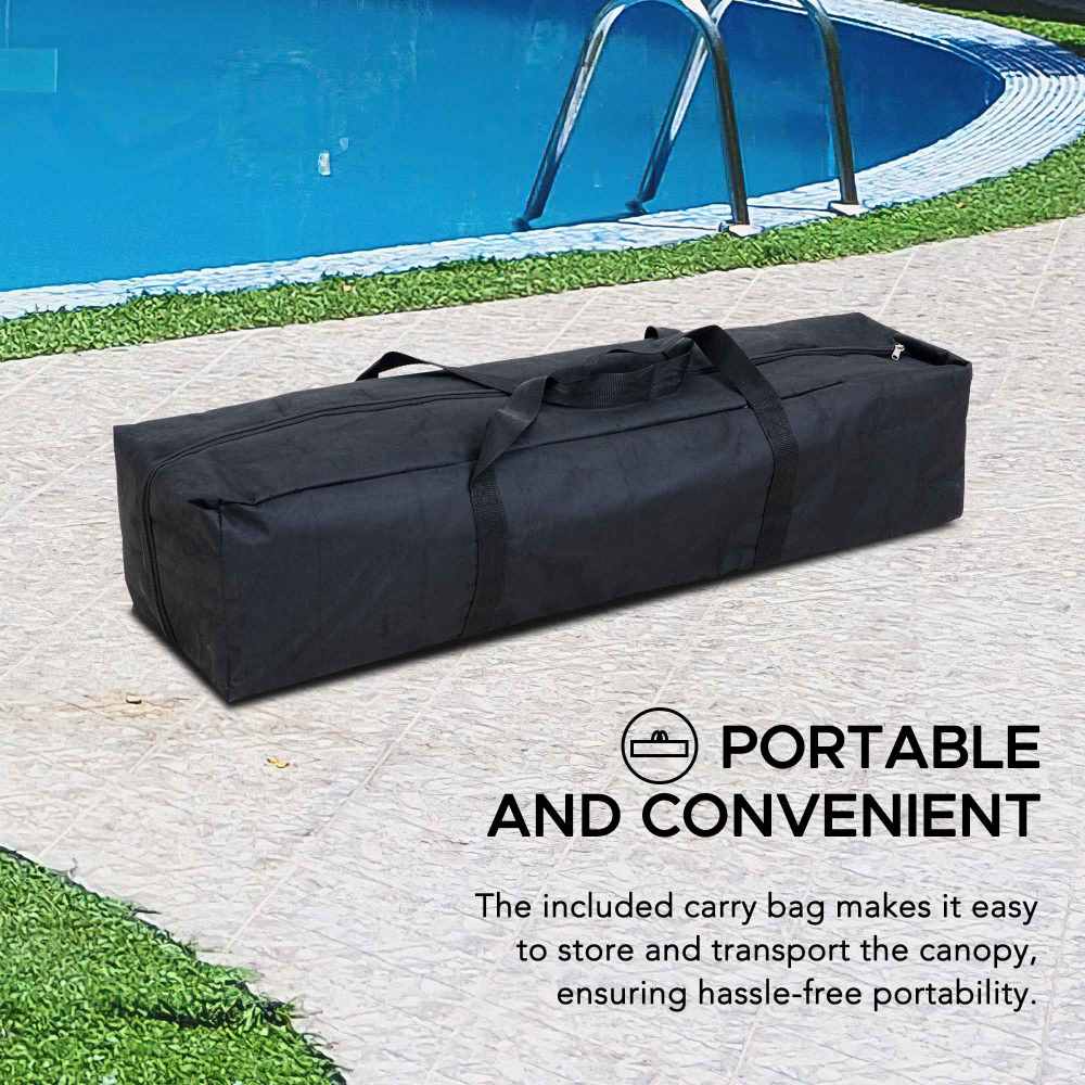 SUNJOY 10x10 Floating Pool Gazebo with PVC Floats and Carry Bag.