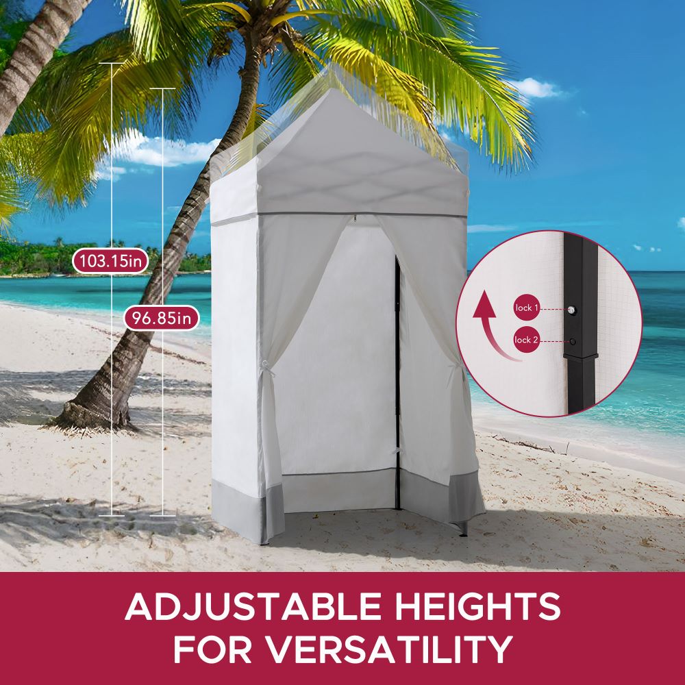 SUNJOY 4x4 Pop-Up Canopy Tent, Outdoor Tool-Free Pop-Up Gazebo with Sidewalls