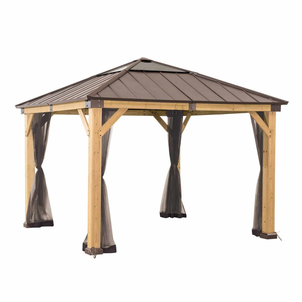 Sunjoy Replacement Universal Mosquito Netting for 11 ft. ¡Á11 ft. Wood-Framed Gazebos.