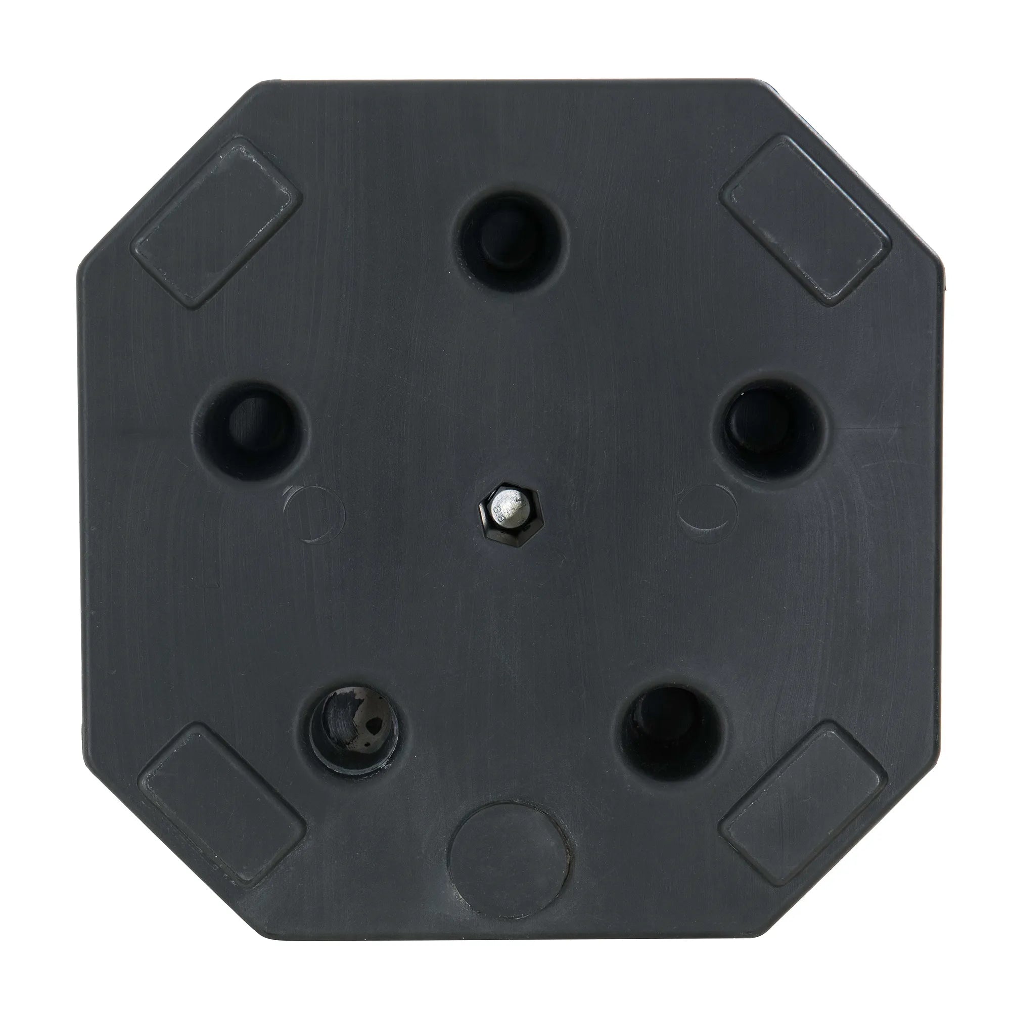 SUNJOY Patio Umbrella Stand Side Table with Stable Base - Brown