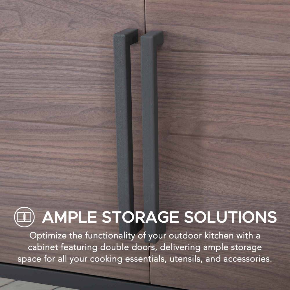 SUNJOY Stainless Steel Outdoor Kitchen Sink Freestanding Sink Station with Cabinet