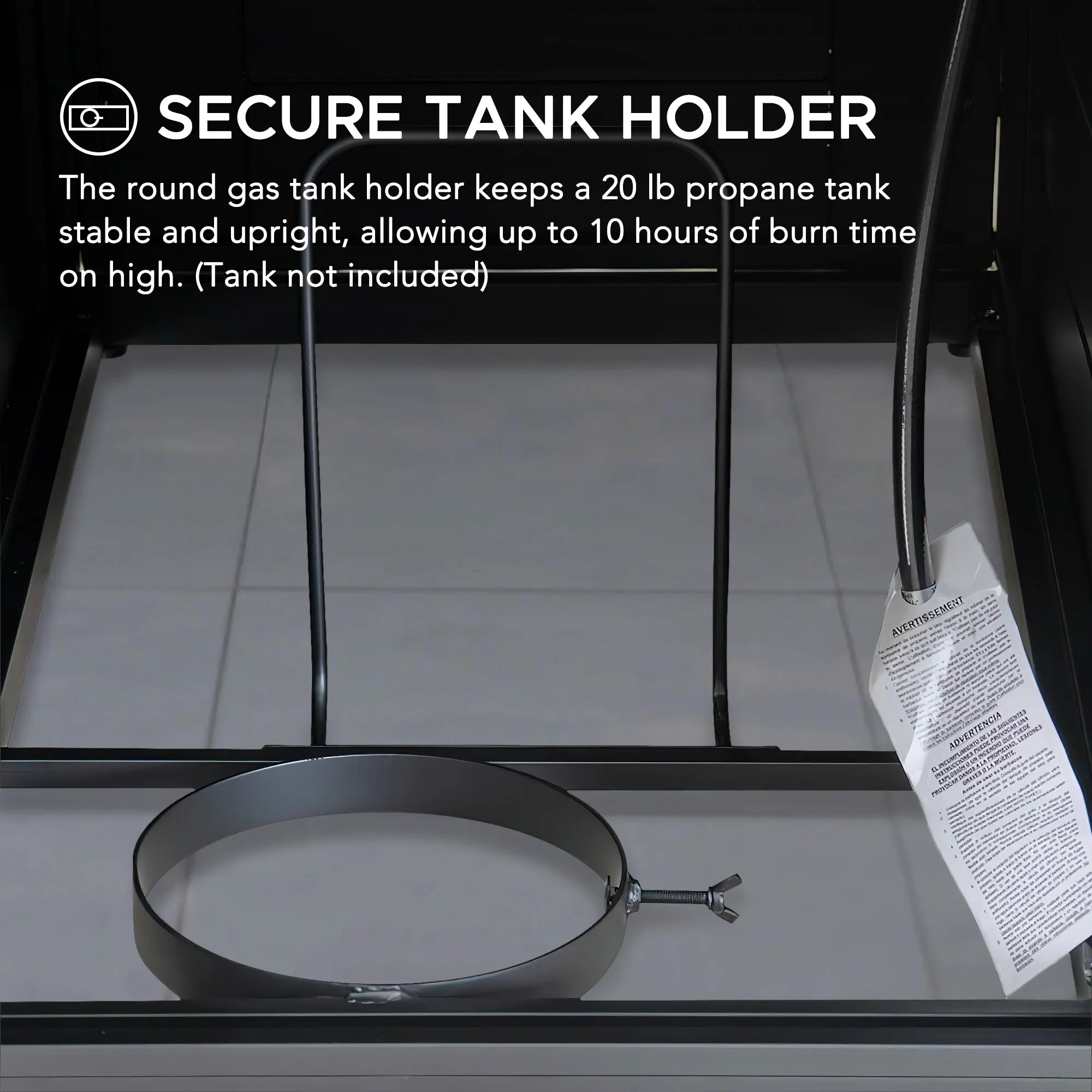 SUNJOY 40 Inch Large Propane Fire Pit Table with Cover and Lava Rocks for Outdoor and Indoor