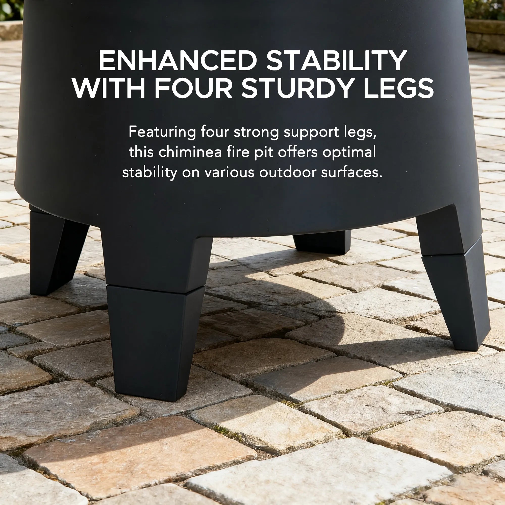 SUNJOY 57 Inch 2-in-1 Outdoor Fire Pit & Grill with Removable Stainless Steel Grill Grate, PVC Cover, and Mesh Safety Screen Door - Black