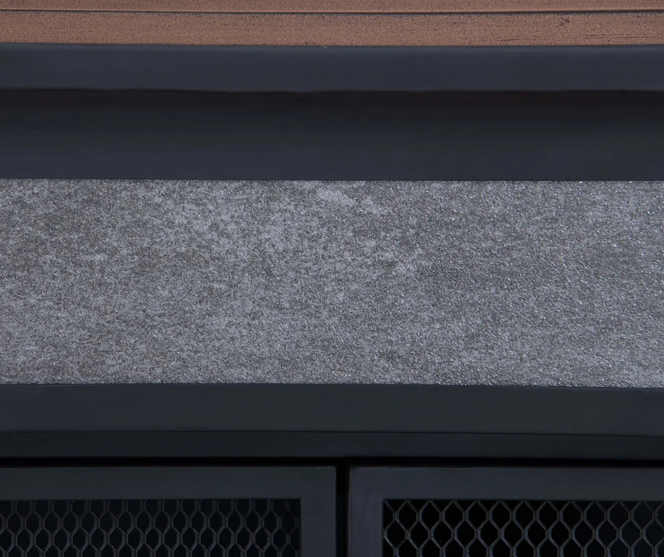 SUNJOY Outdoor 57 Inch Steel Wood Burning Fireplace with Chimney and Rain Cover - Copper & Gray