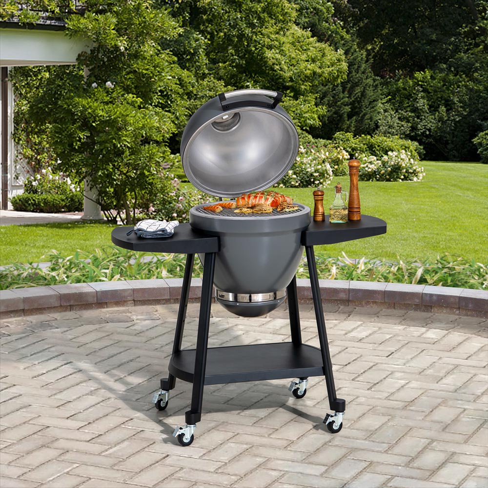 Bosmere Grillabdeckhaube Thunder Grey – Wetterfest, UV-stabil, Mit Bungee-Bändern
