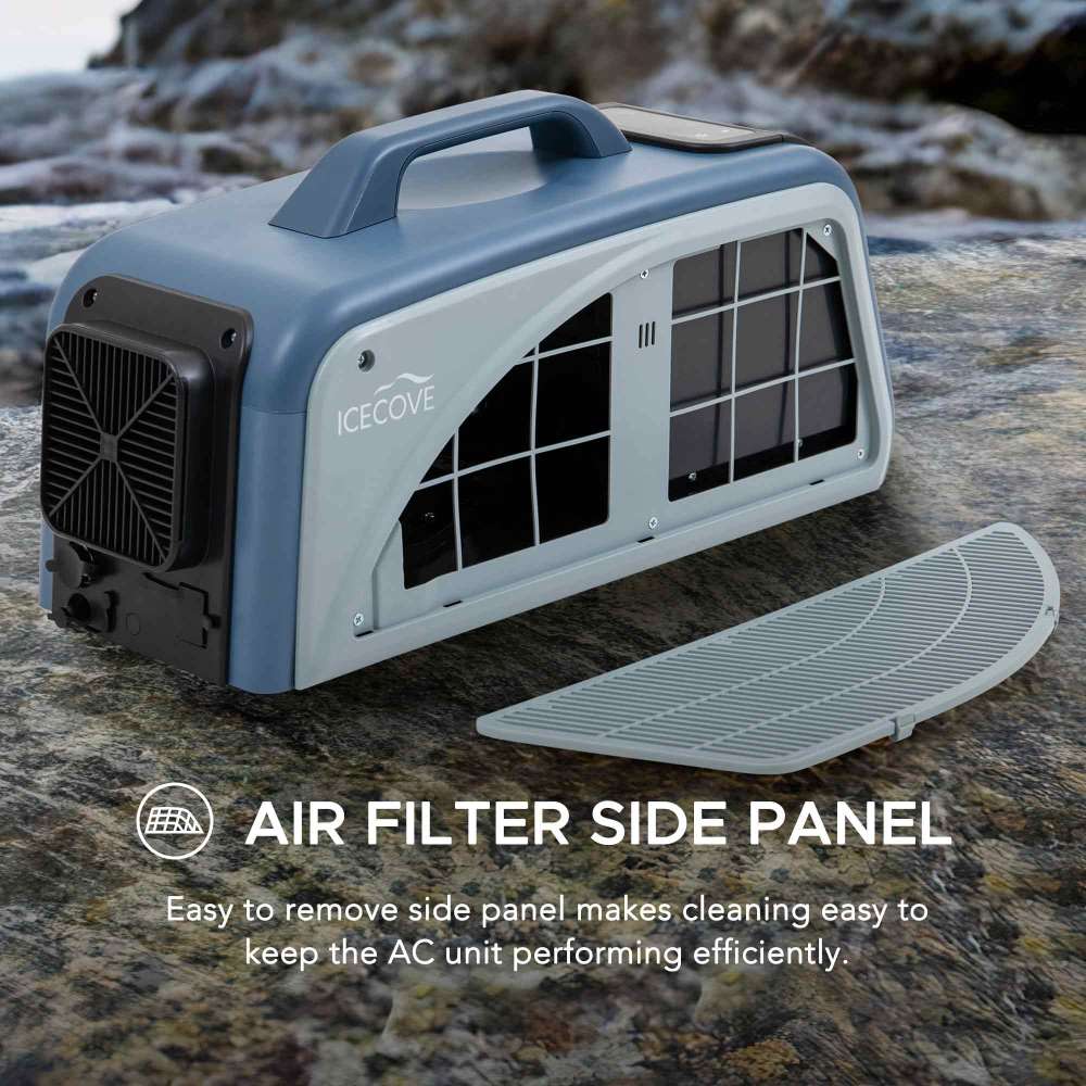 SUNJOY IceCove Portable Air Conditioner with Power Bank for Outdoor Tents and Indoors - Blue