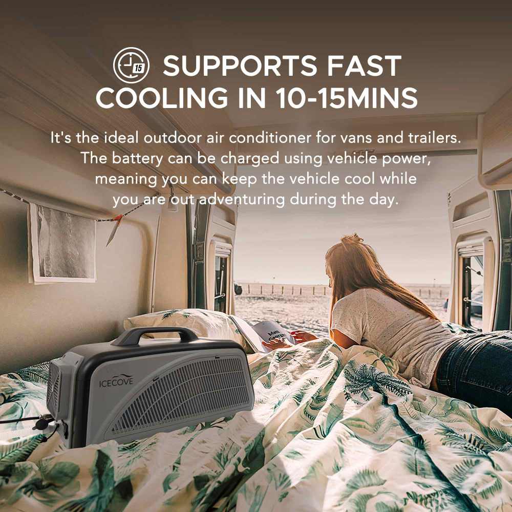 SUNJOY IceCove Portable Air Conditioner for Outdoor Tents and Indoors - Gray