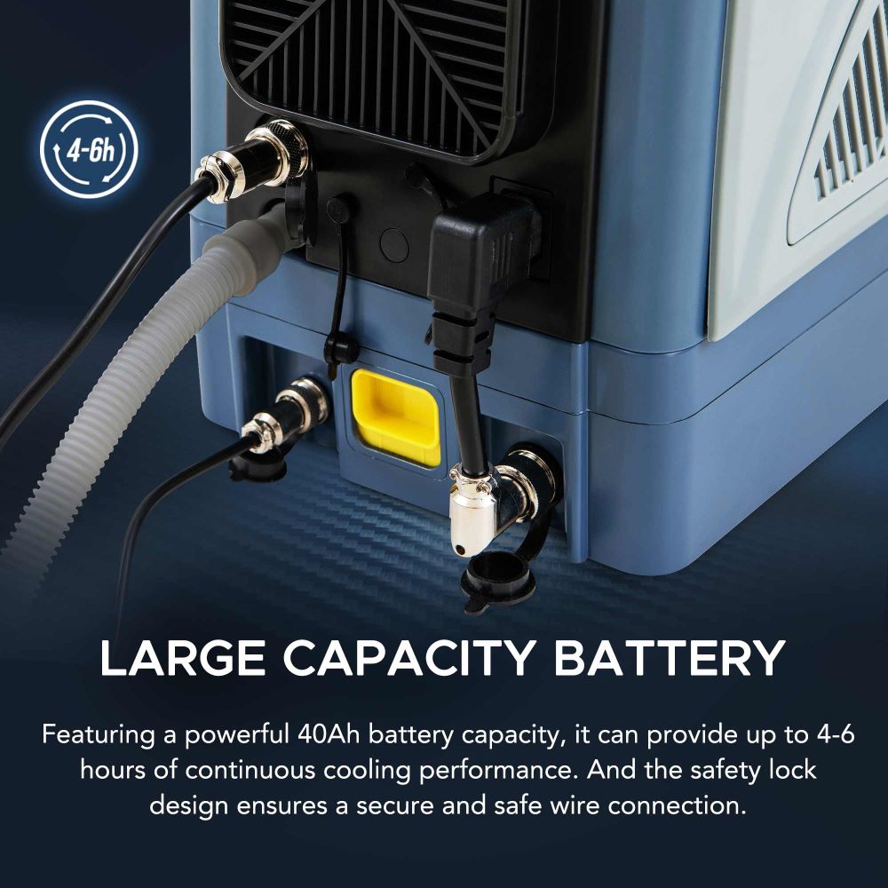 SUNJOY IceCove Portable Power Bank for Outdoor Tents and Indoors Portable Air Conditioner - Blue