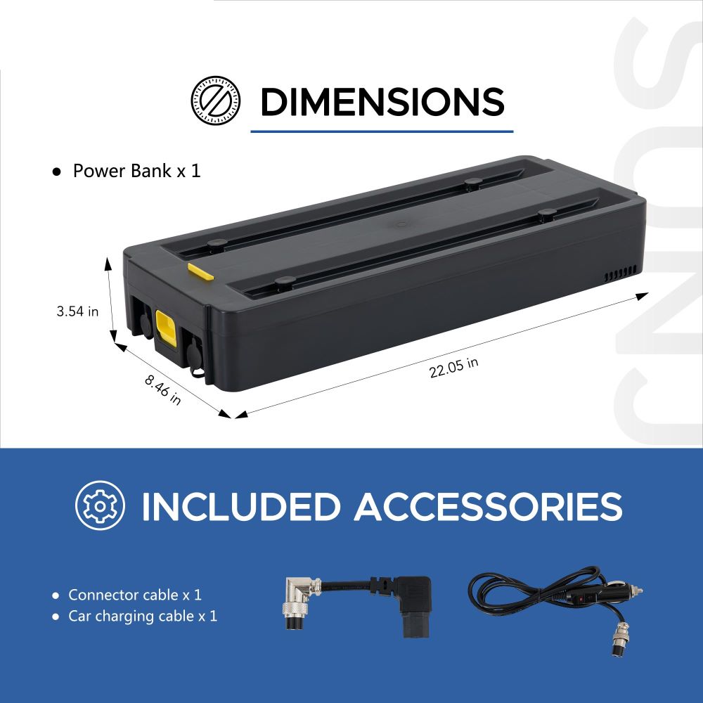 SUNJOY IceCove Portable Power Bank for Outdoor Tents and Indoors Portable Air Conditioner - Gray