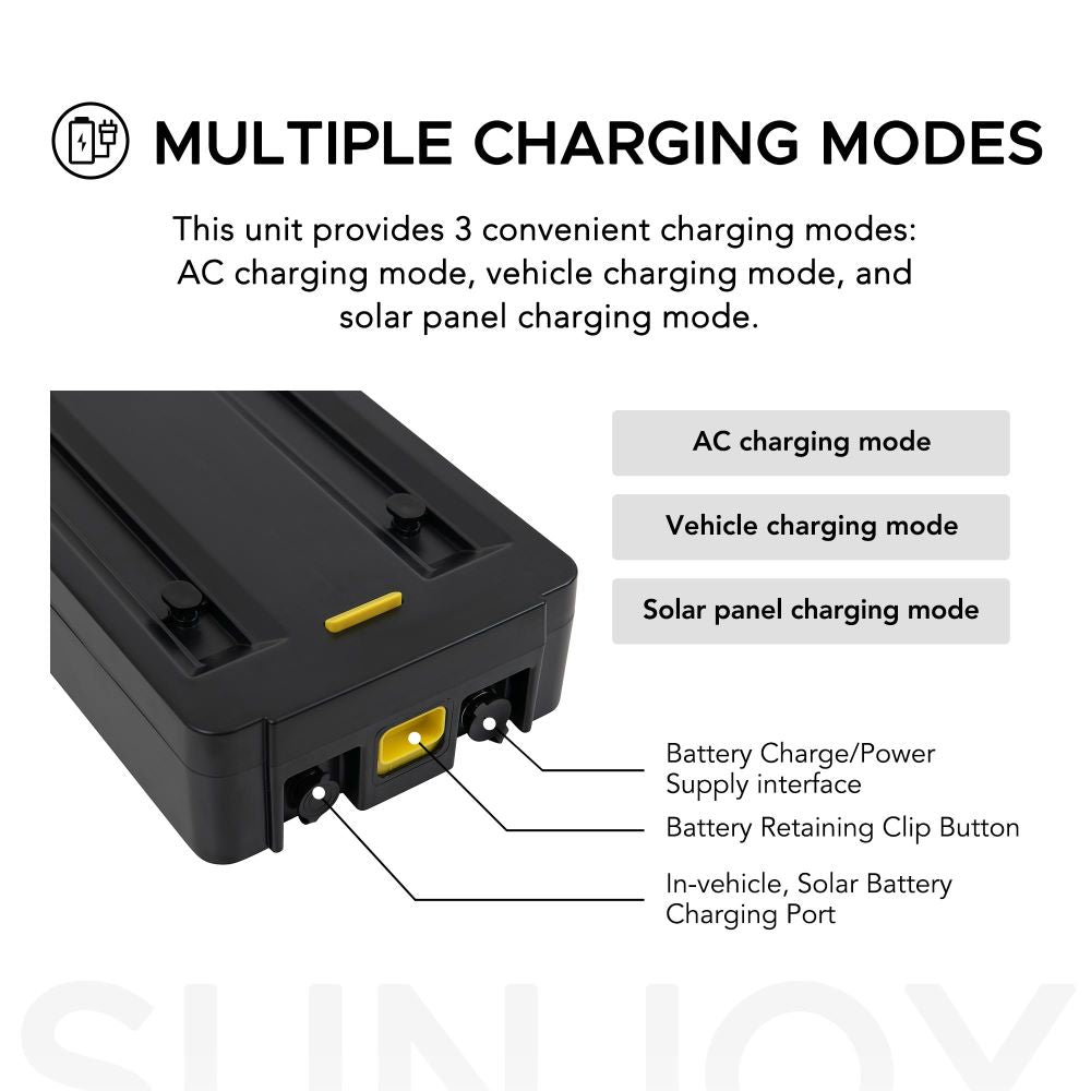 SUNJOY IceCove Portable Power Bank for Outdoor Tents and Indoors Portable Air Conditioner - Gray
