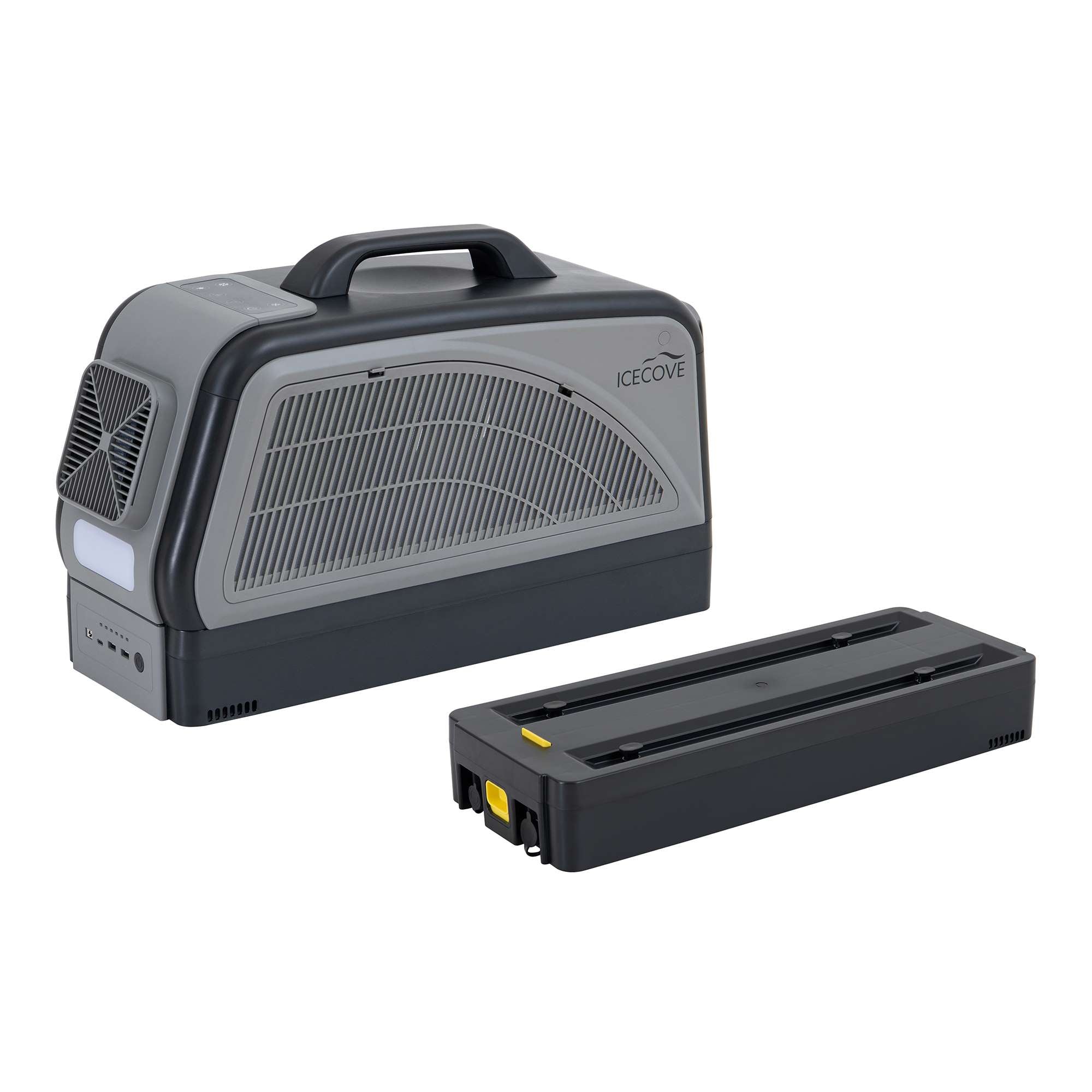 SUNJOY IceCove Portable Air Conditioner with 2 Power Bank for Outdoor Tents and Indoors - Gray