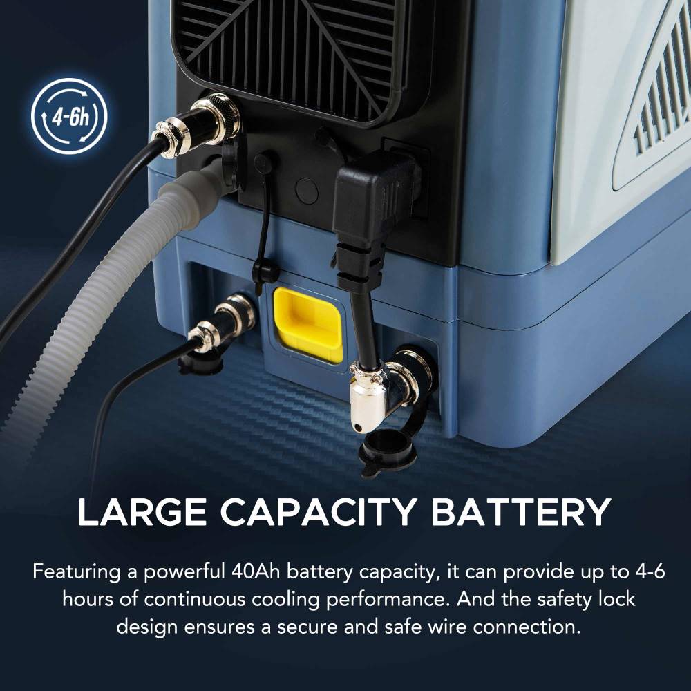 SUNJOY IceCove Portable Air Conditioner with Power Bank for Outdoor Tents and Indoors - Blue