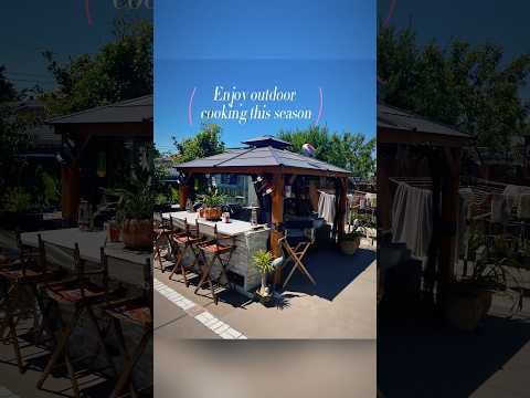 SUNJOY 11x13 Soft Top Gazebo Outdoor Patio Steel Frame 2-Tier Backyard Gazebo with Netting, Curtains and Hook