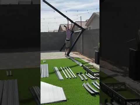 SUNJOY 8' x 12' Grill Gazebo, Wood Frame Hardtop Gazebo with Electrical Outlets and Shelves