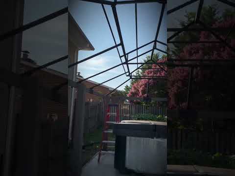 SUNJOY 12x20 Hardtop Gazebo Patio Wooden Frame Outdoor Gazebo, Rectangle Double Tiered Metal Hardtop Gazebo with Dual Rails and Ceiling Hook