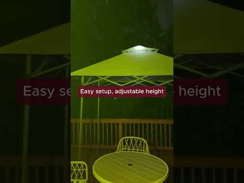 SUNJOY 5x8 Pop up Grill Gazebo with Magnetic LED Light and Carrying Bag