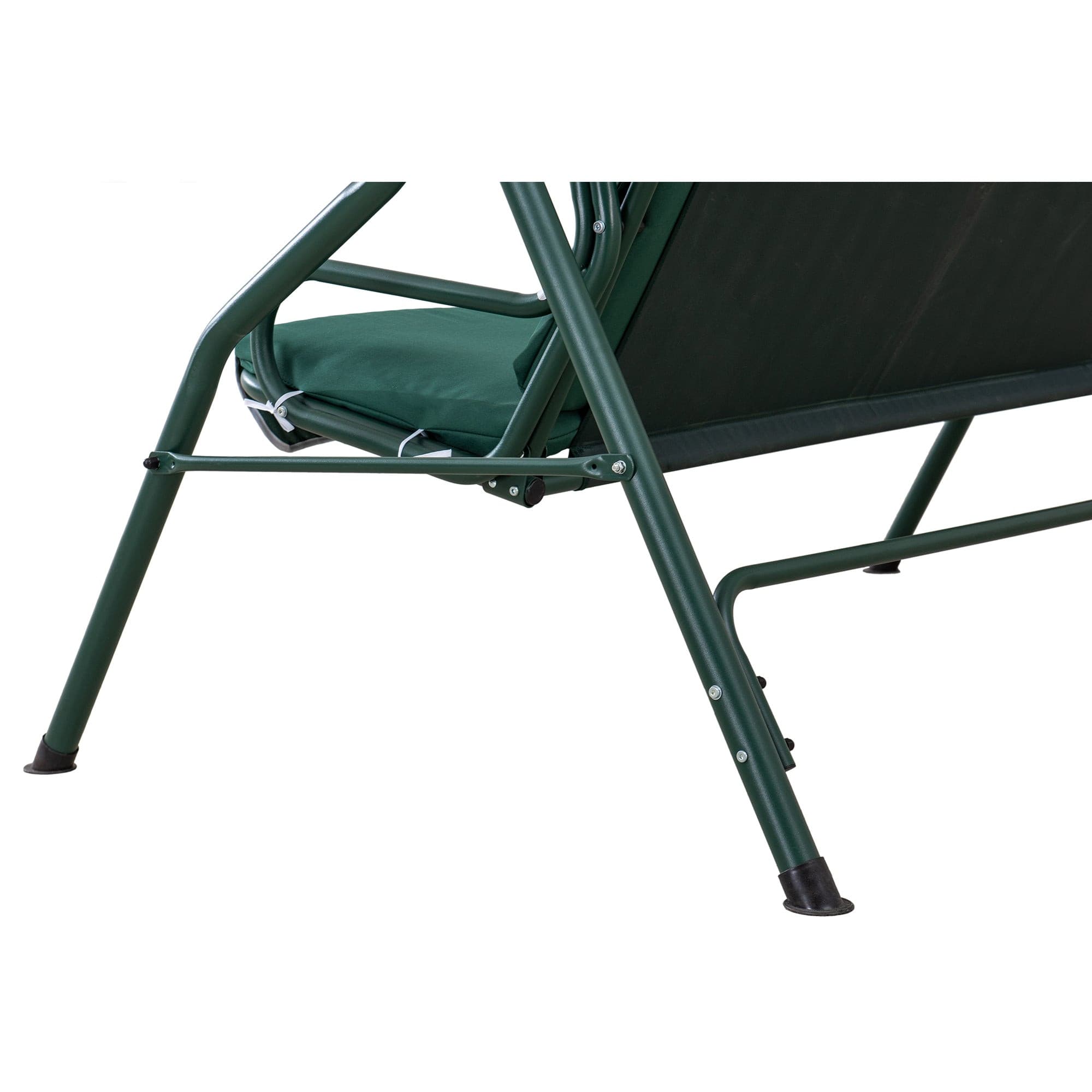 Sunjoy 2-Seat Steel Patio Swing Chair with Tilt Canopy.