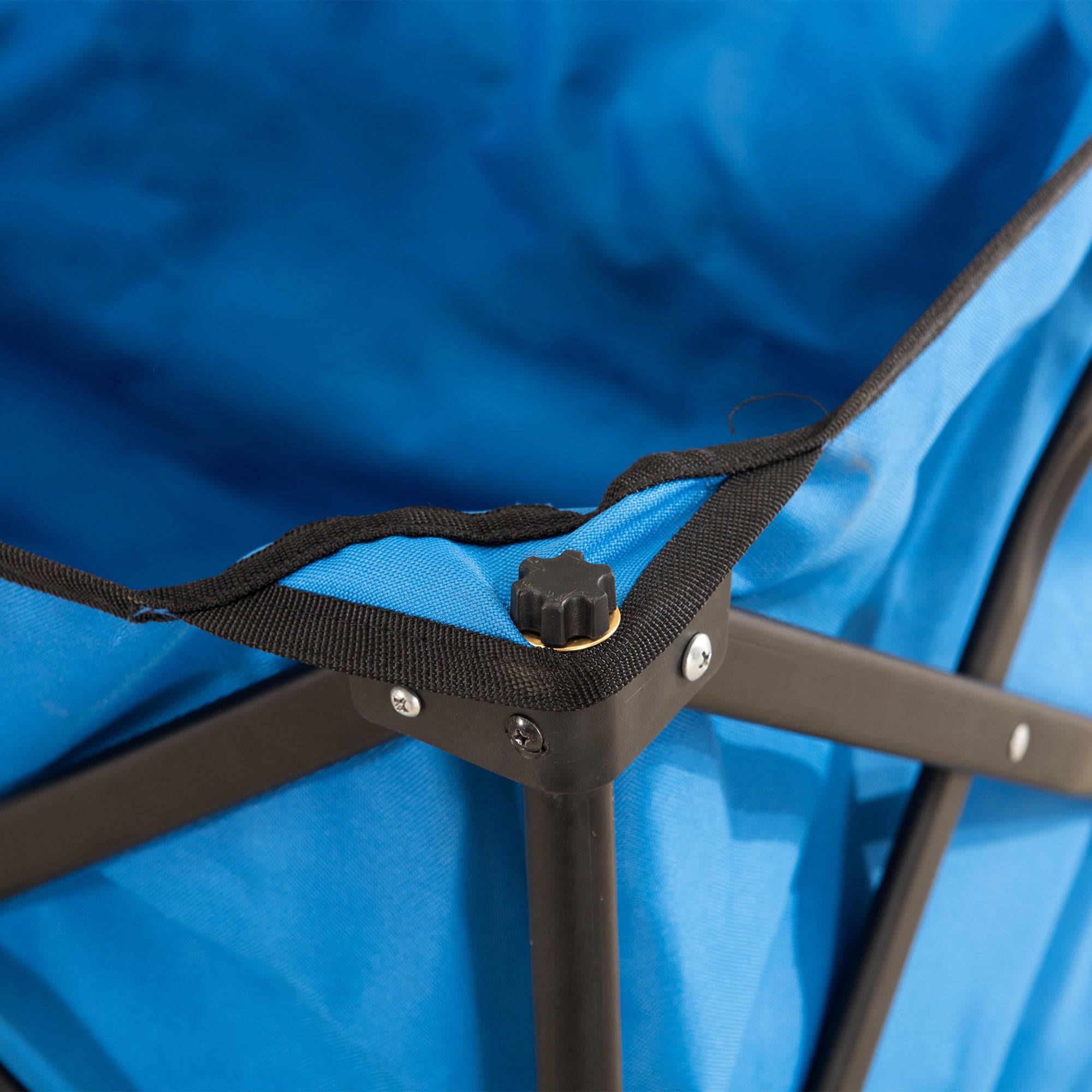 SUNJOY Collapsible Folding Wagon Cart with 255L Oversized Capacity and Big Wheels