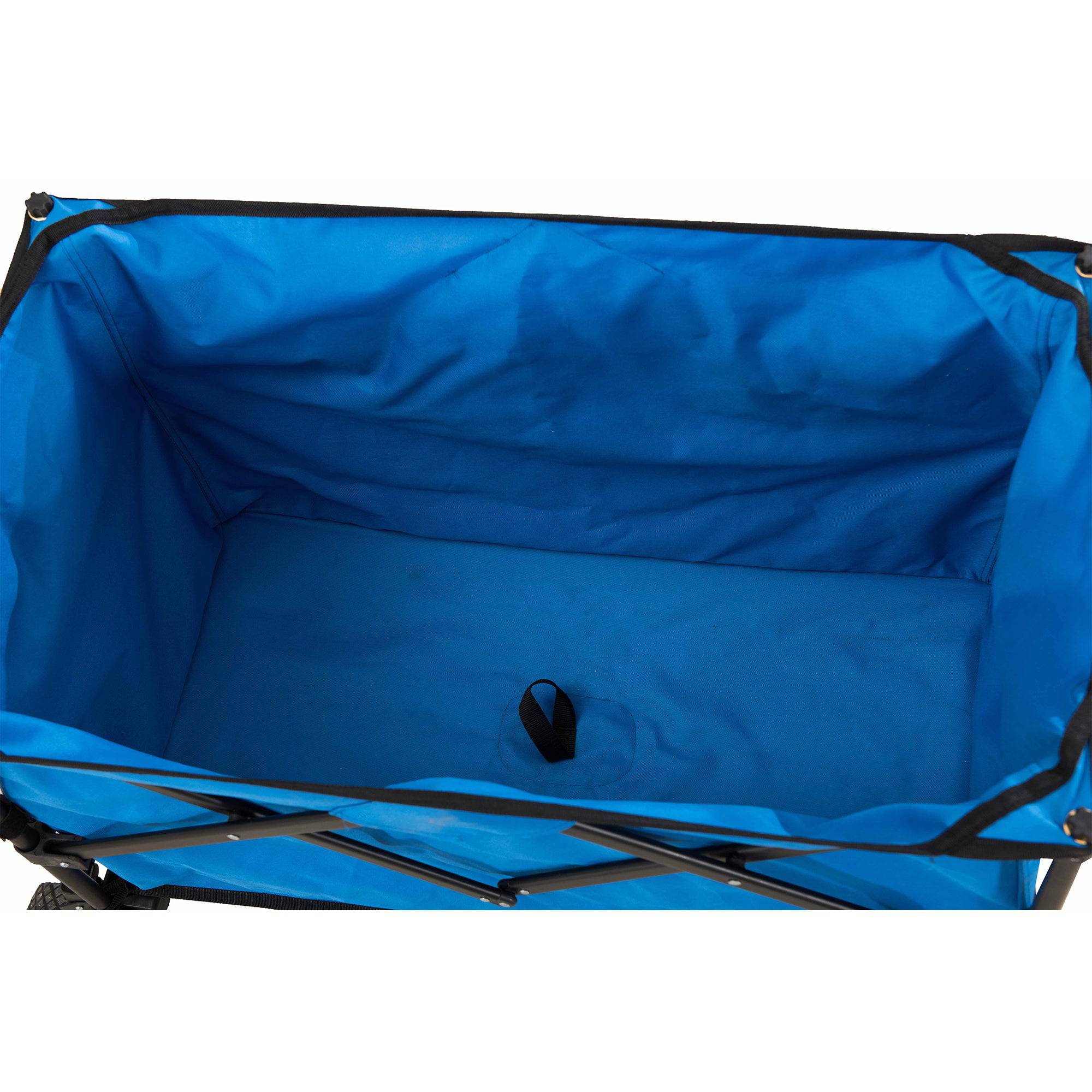 SUNJOY Collapsible Folding Wagon Cart with 255L Oversized Capacity and Big Wheels