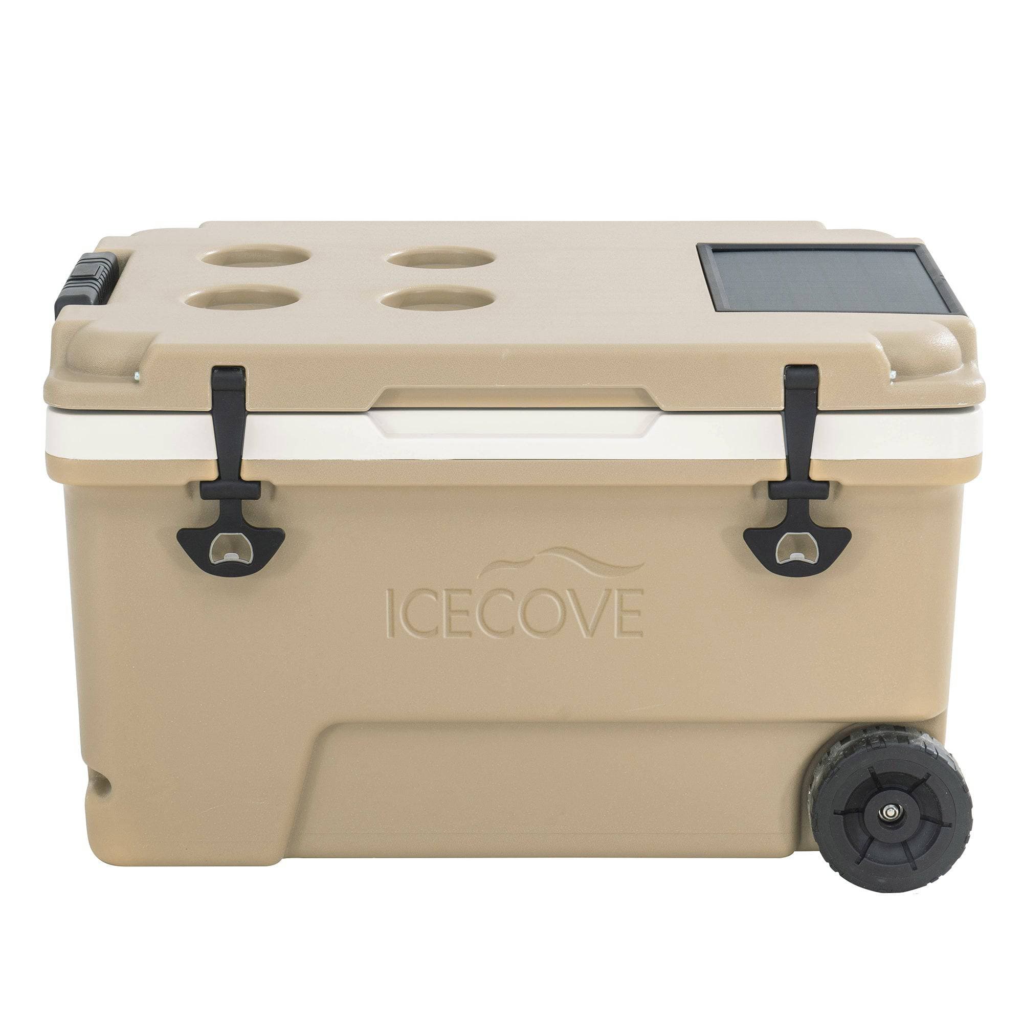 SUNJOY 60-Quart Best Large Beach Ice Cooler with Wheels and Handle
