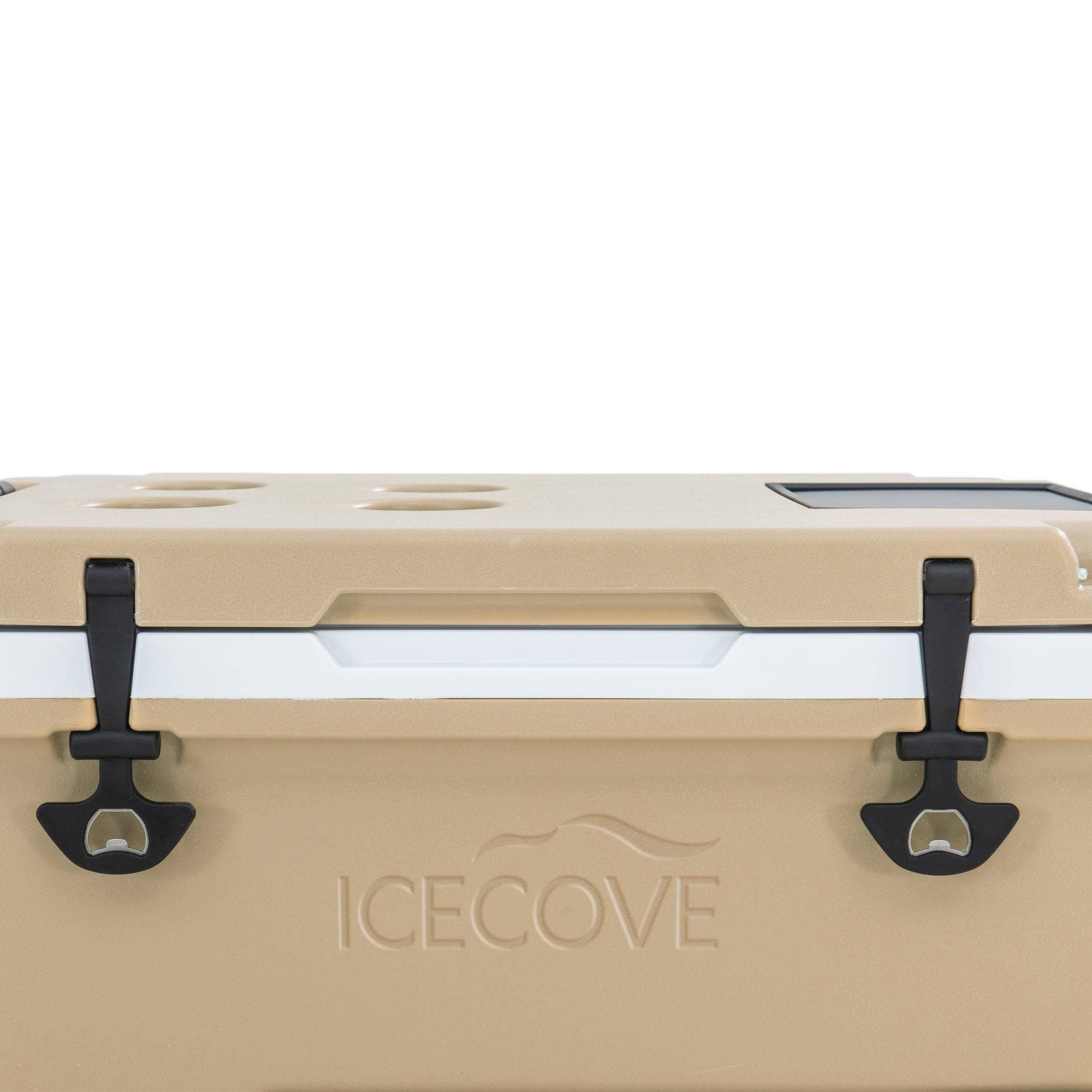 SUNJOY 60-Quart Best Large Beach Ice Cooler with Wheels and Handle