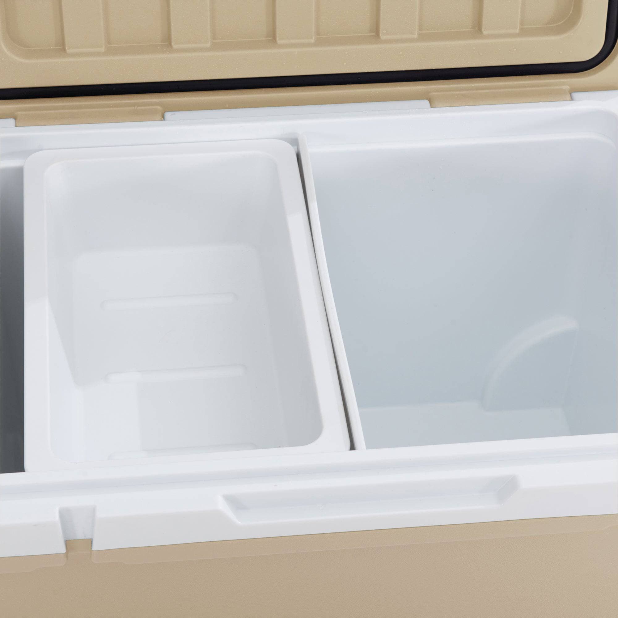 SUNJOY 60-Quart Best Large Beach Ice Cooler with Wheels and Handle