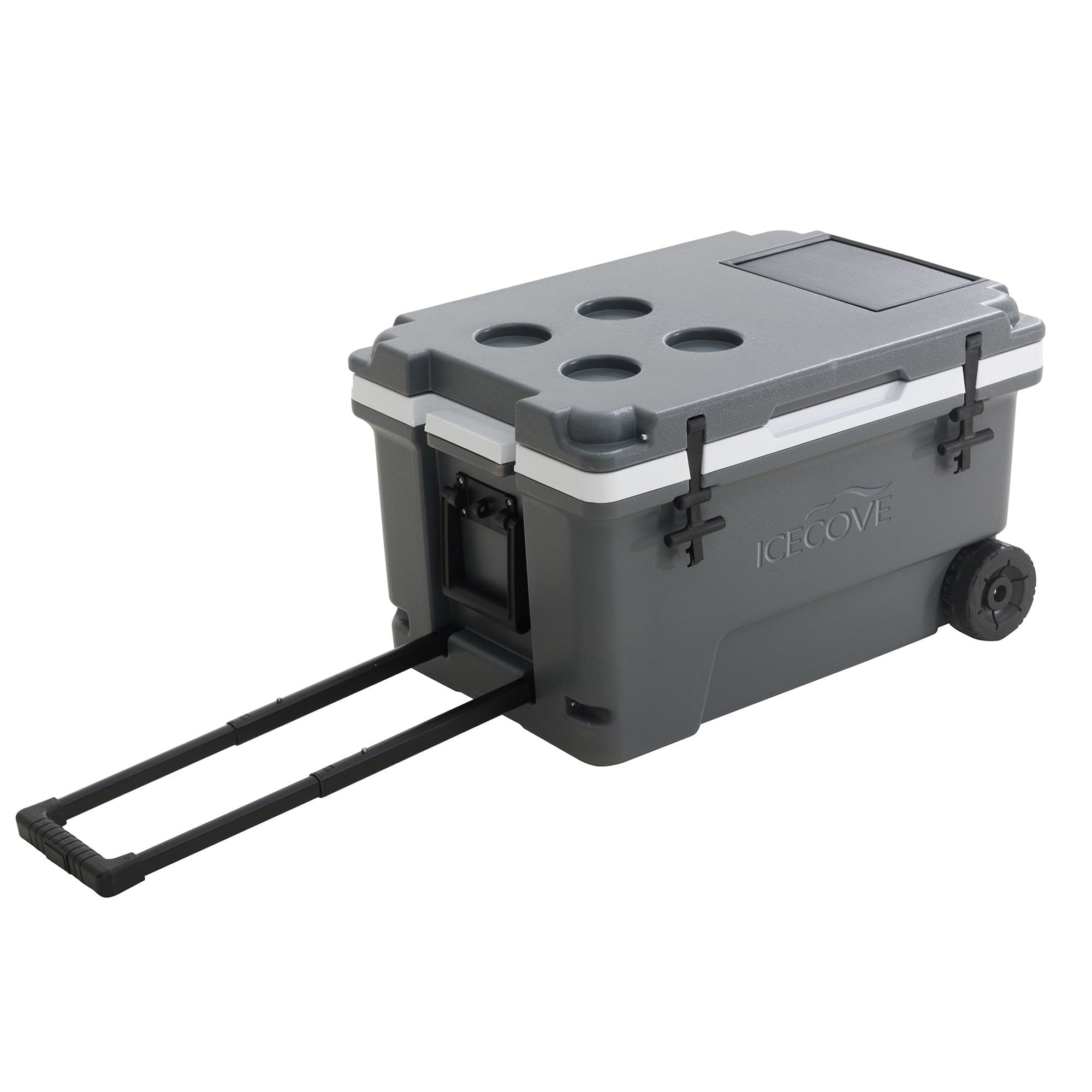 SUNJOY 60-Quart Best Large Beach Ice Cooler with Wheels and Handle