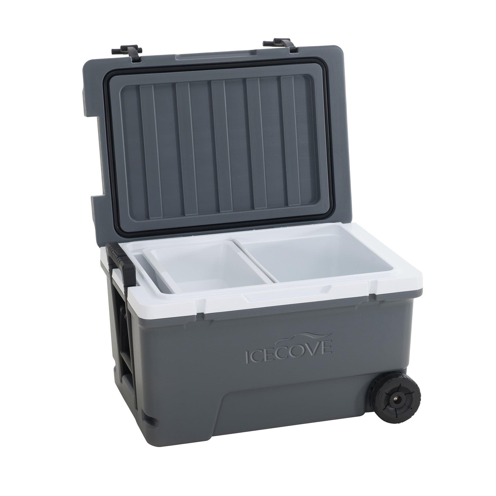 SUNJOY 60-Quart Best Large Beach Ice Cooler with Wheels and Handle