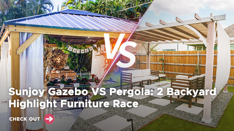 Sunjoy Gazebo VS Pergola: 2 Backyard Highlight Furniture Race