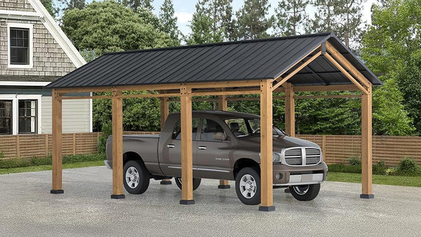 Refresh Your Backyard with a Wood Carport!