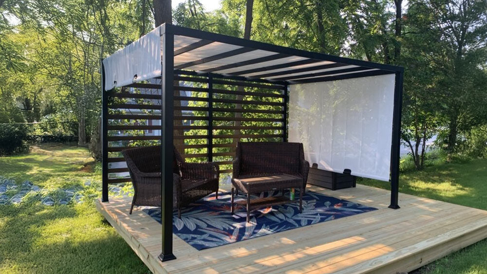 pergola with canopy