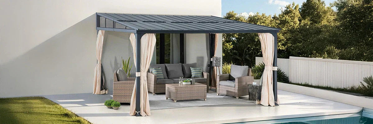 Wall Mounted Gazebos for Patios & Decks | SUNJOY Canada