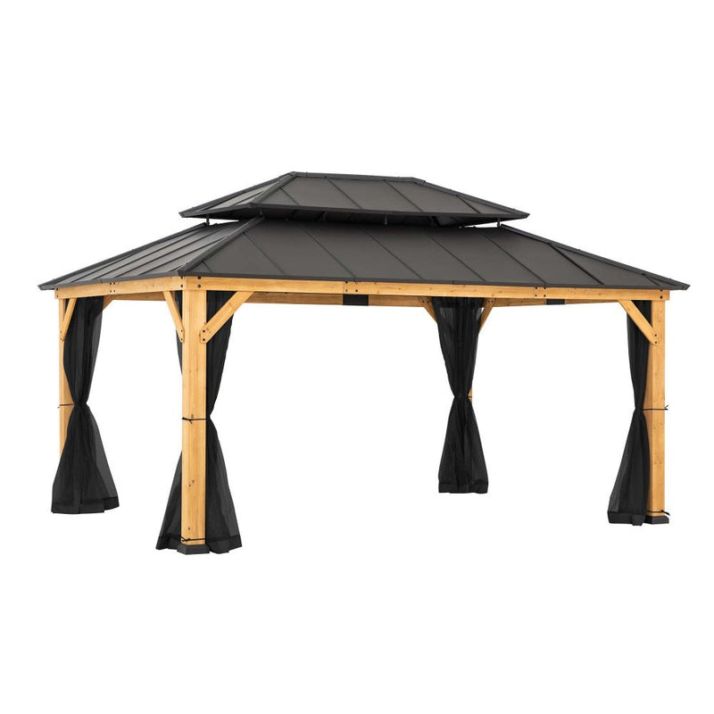 SUNJOY Replacement Mosquito Netting for 12¡Á16 ft. Wood-Framed Gazebos.