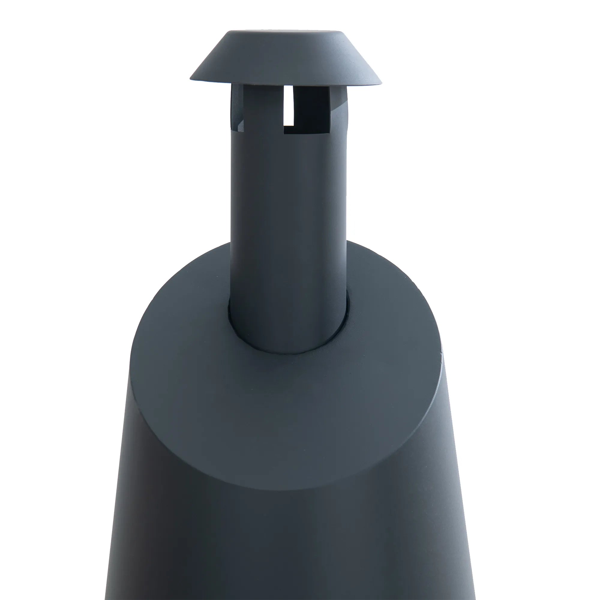 Alpine 2-in-1 Chiminea Fire Pit & Grill 57" - Black