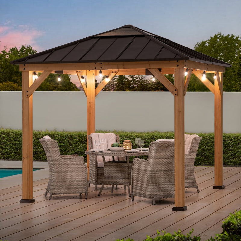 Wooden Gazebos for Backyard | Cedar Outdoor Structures - SUNJOY Canada
