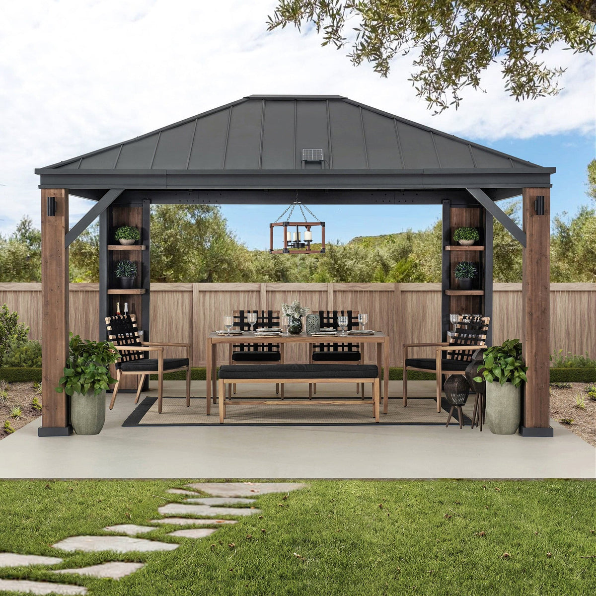 SUNJOY Hardtop Gazebo
