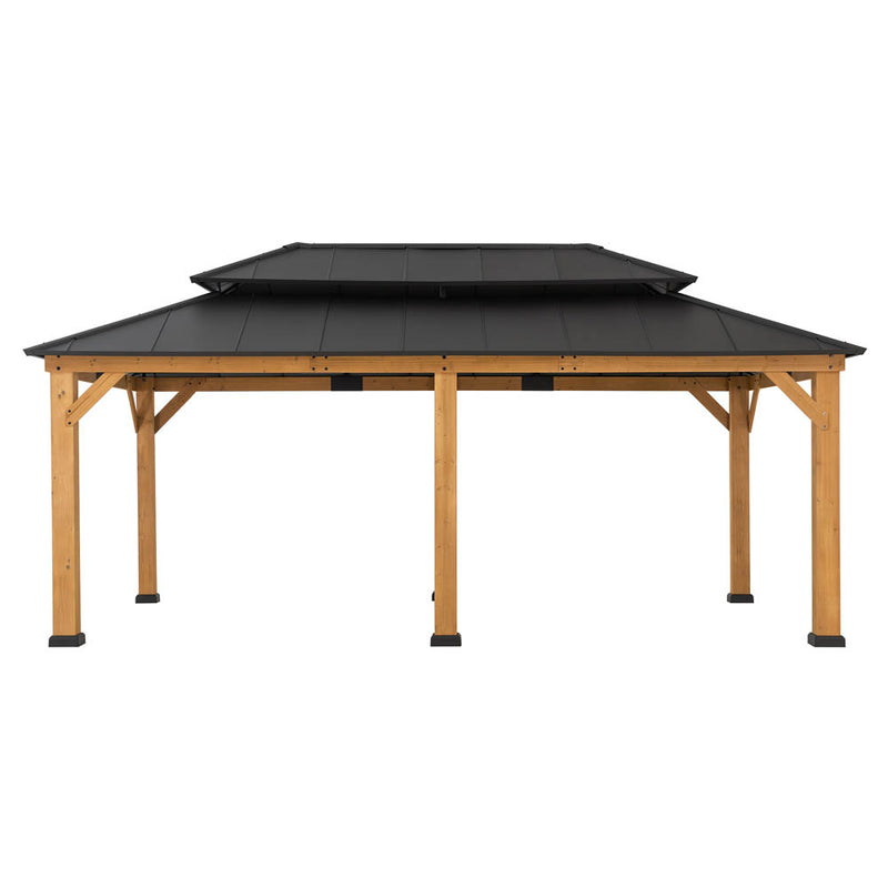 Sunjoy Hardtop Gazebo | 12x20 Hardtop Gazebo | Metal Hardtop Gazebo