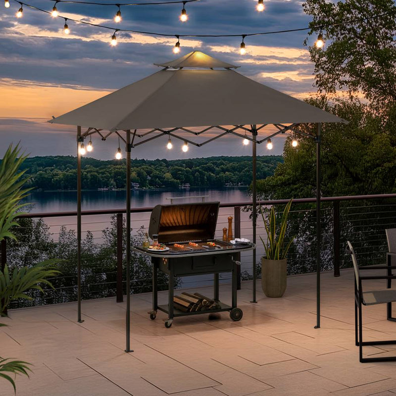 5x8 Pop Up Grill Gazebo Perfect for BBQs & Outdoor Events - SUNJOY