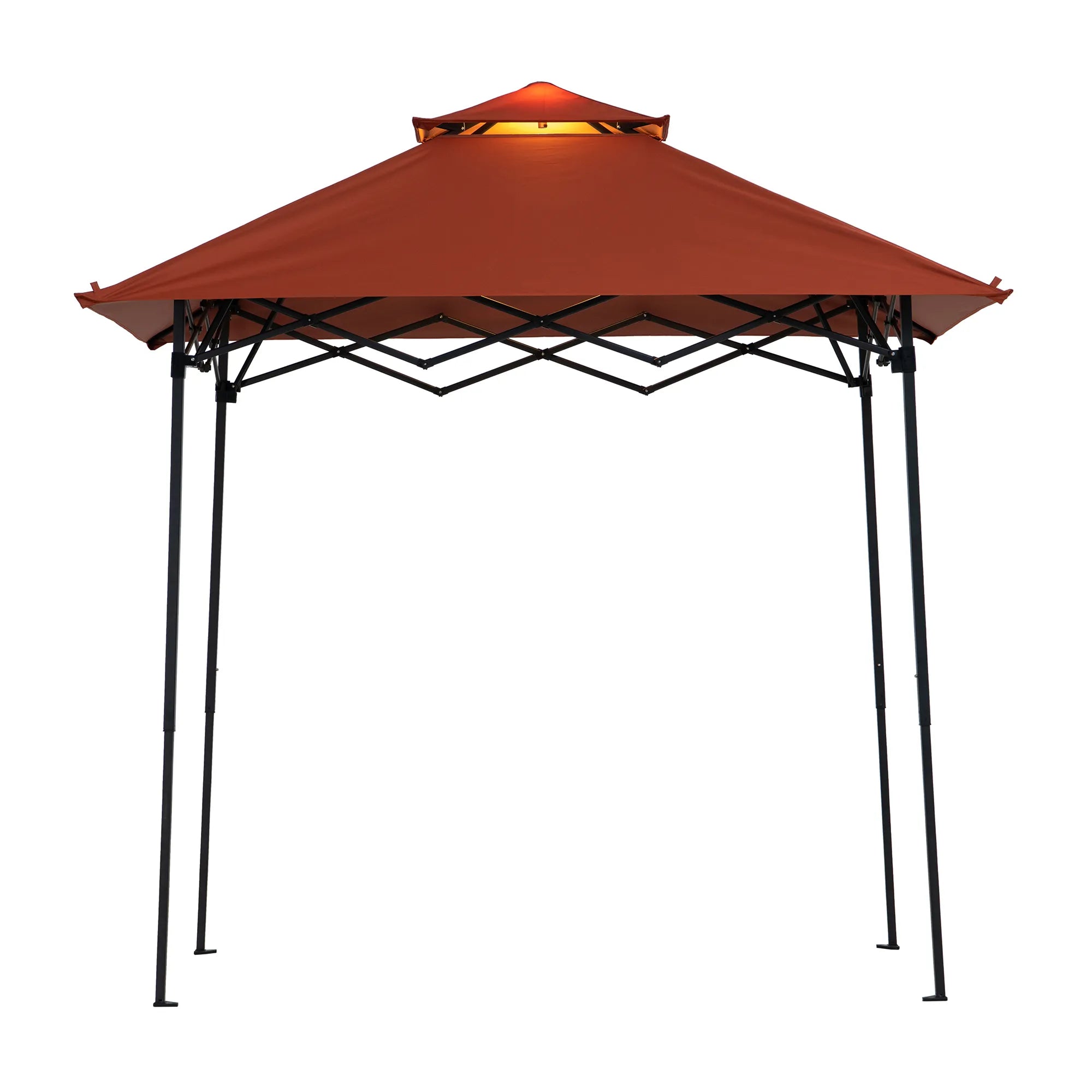 Nomad Extra-Tall Pop-Up Grill Gazebo, Height Adjustable - Red, 8x5