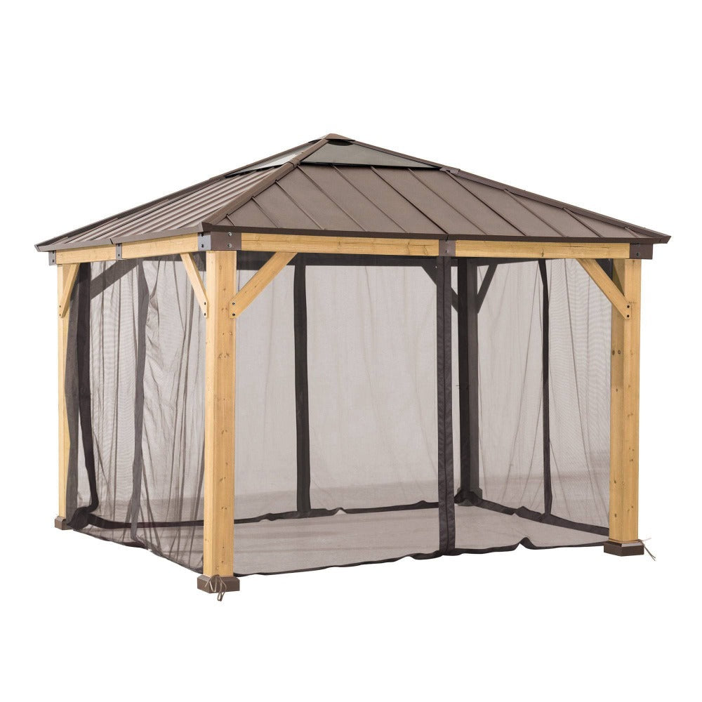 Sunjoy Replacement Universal Mosquito Netting for 11 ft. ¡Á11 ft. Wood-Framed Gazebos.