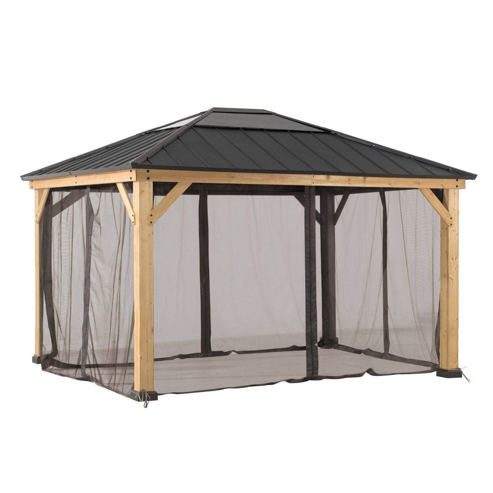 Sunjoy Replacement Universal Mosquito Netting for 13 ft. ¡Á 15 ft. Wood-Framed Gazebos.