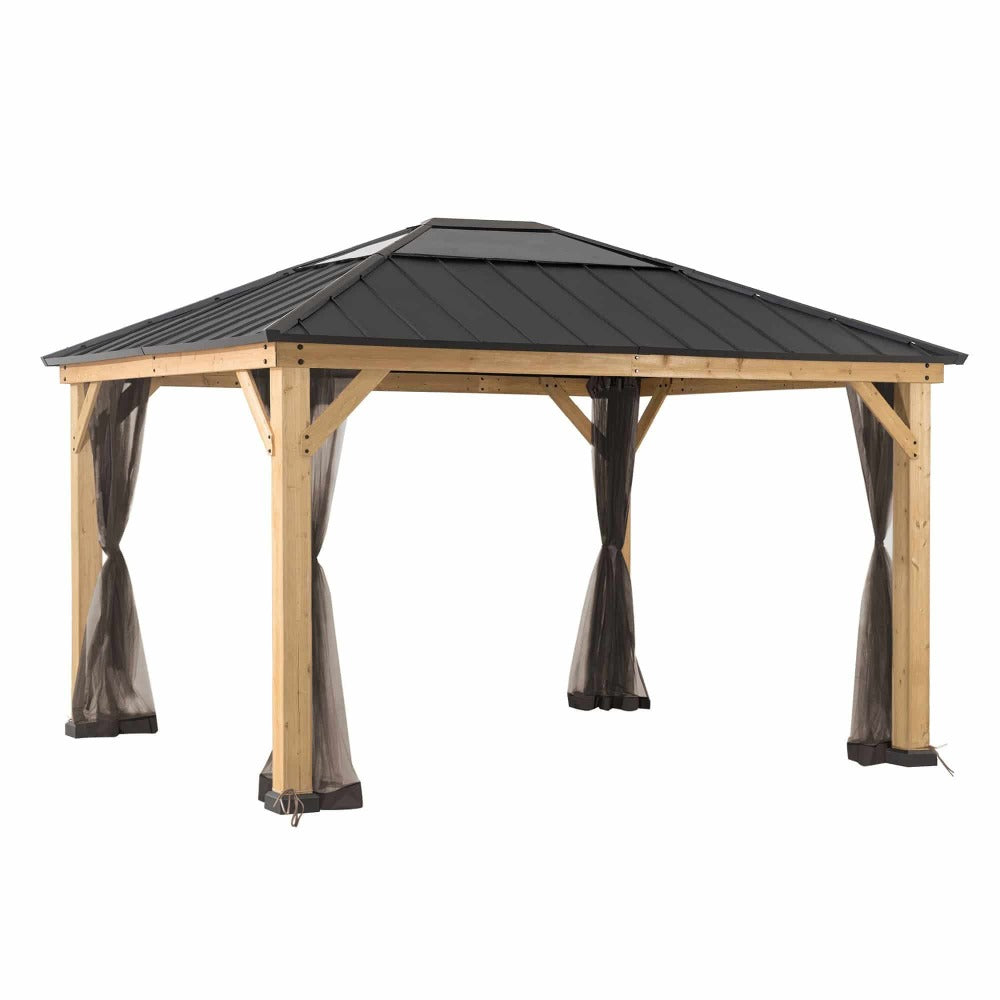Sunjoy Replacement Universal Mosquito Netting for 13 ft. ¡Á 15 ft. Wood-Framed Gazebos.
