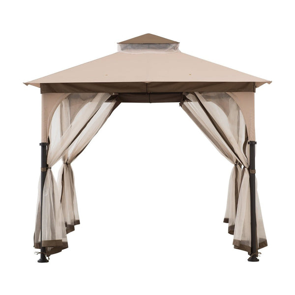 SUNJOY Beige Replacement Mosquito Netting For Column Gazebo (9.5x9.5 FT) A101011100/A101011110 Sold At SunNest.